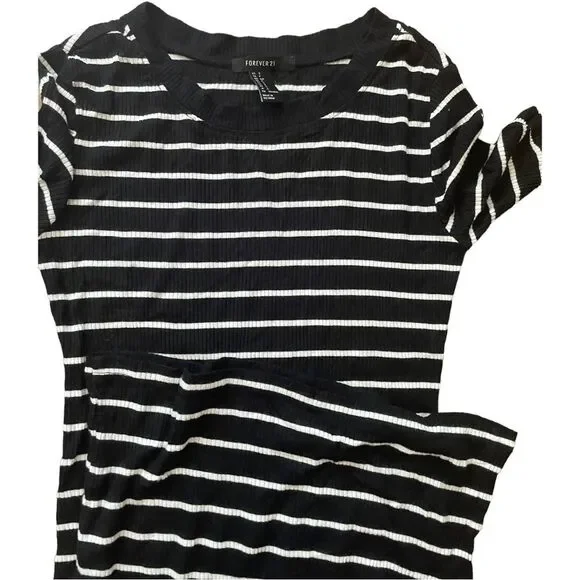 Forever 21 dress small midi dress stripe - Picture 4 of 5